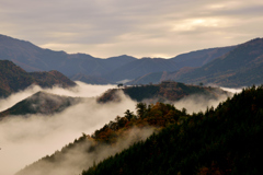 竹田城跡　雲海