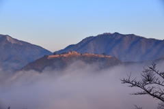 竹田城跡　霧が発生