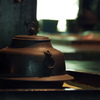 茶釜のある風景