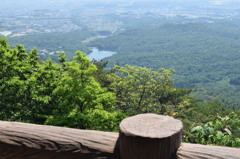 弥勒山山頂からの眺め