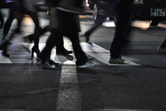 駅前の横断歩道