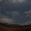 雪化粧と月明かり