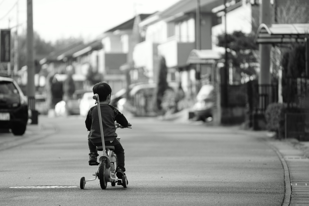 自転車、乗れるようになったで～！