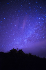 小笠原の空を流るる星々
