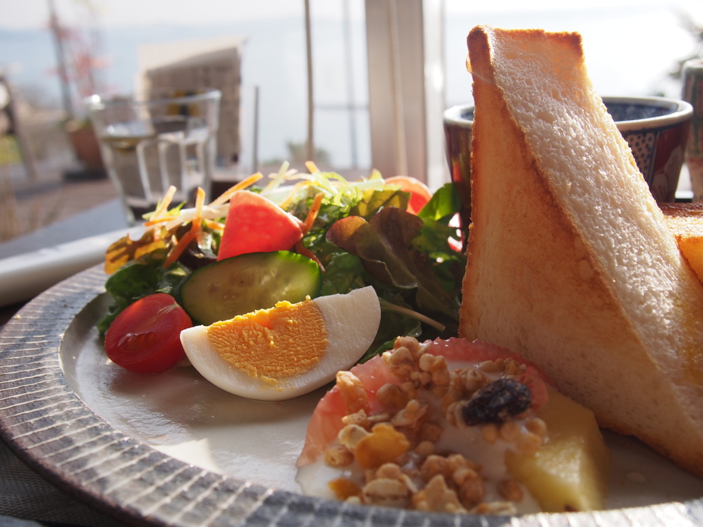 贅沢な朝ごはん