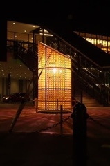 タクシーの中から