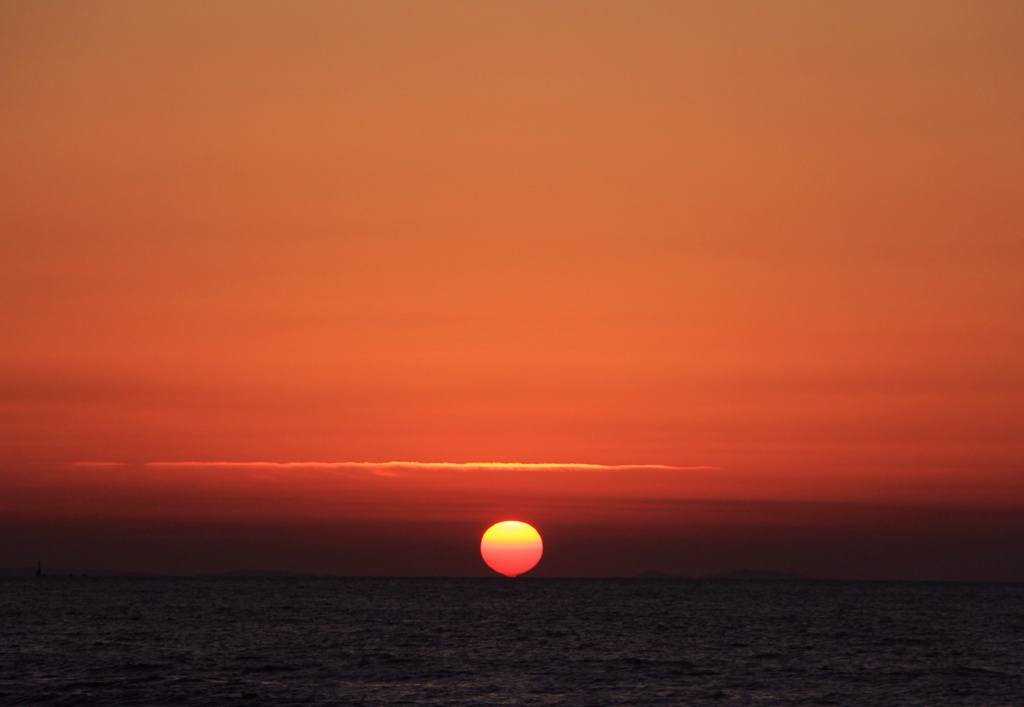 今日の夕陽