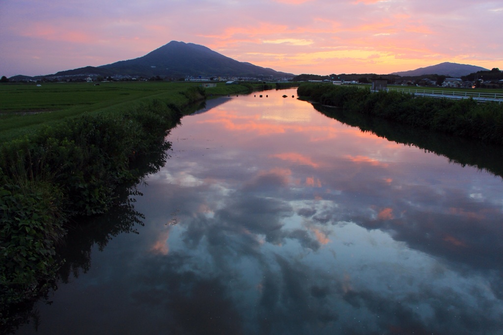 夕景と水辺