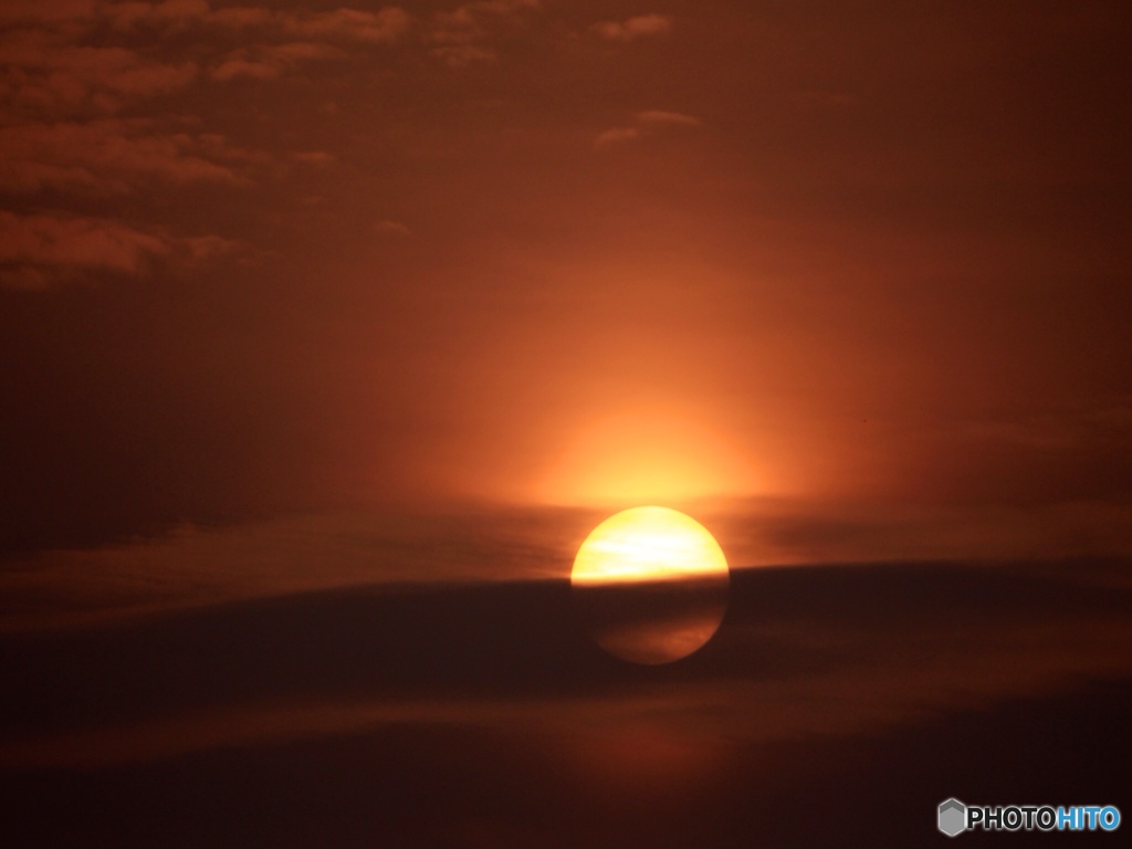 今日の夕陽