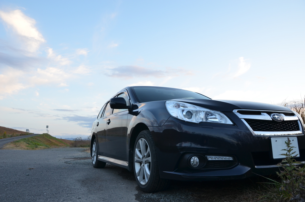 秋空とマイカー