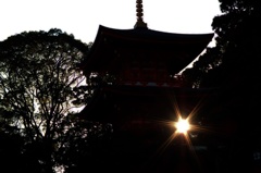 「寺院からの光」