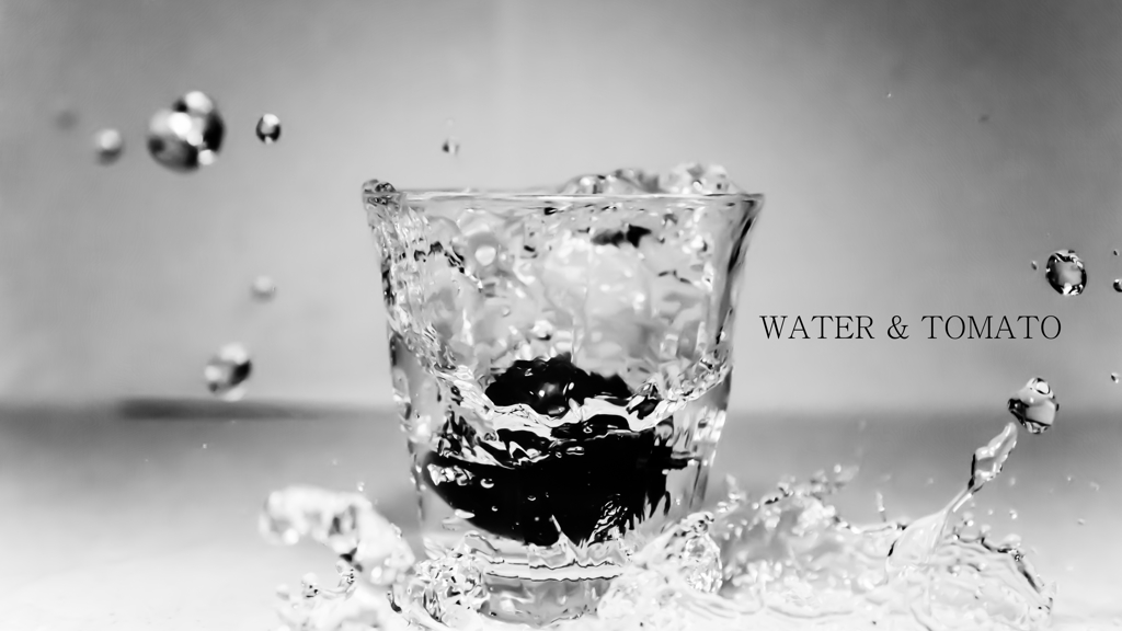 Water and the tomato are friends - 001