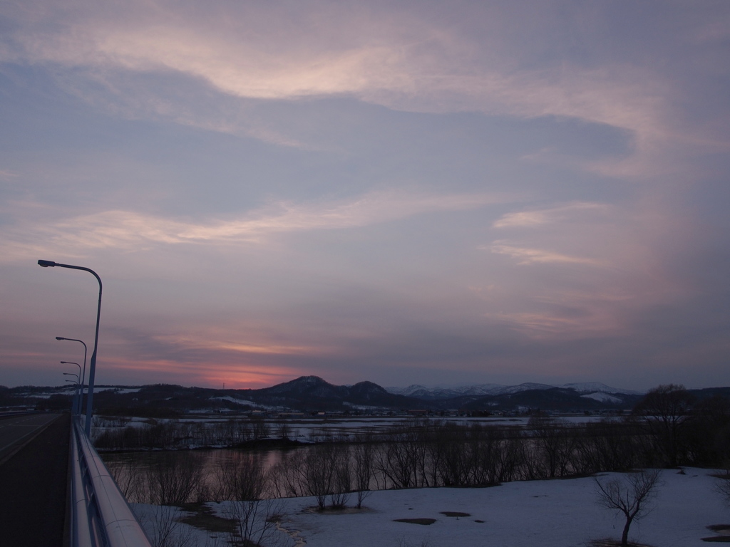 石狩川夕景Ⅲ