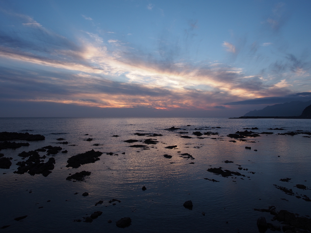 積丹夕景