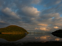 猪苗代湖の夕暮れ２