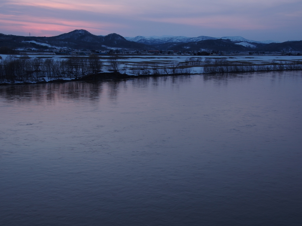 石狩川夕景Ⅰ