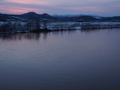 石狩川夕景Ⅰ