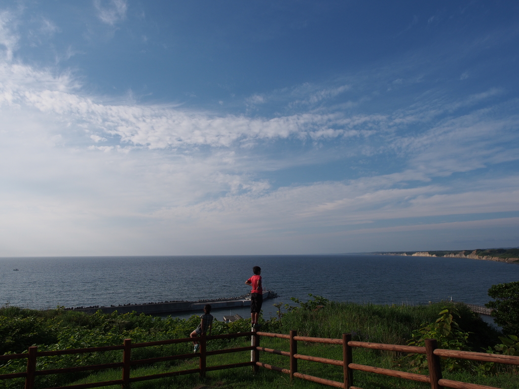 海風に吹かれて