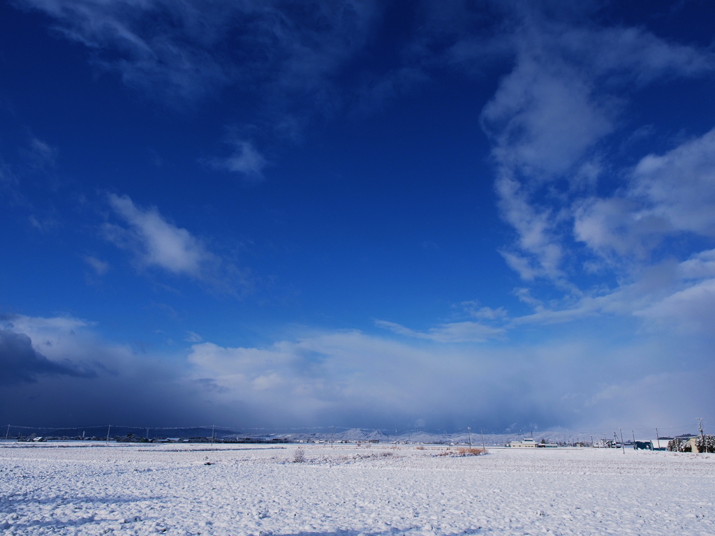 雪の晴れ間