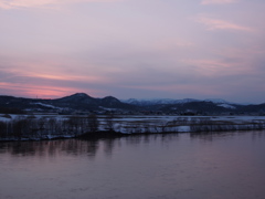 石狩川夕景Ⅱ