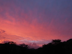 占冠村の夕暮れ