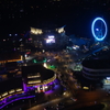 テーマパークの夜景