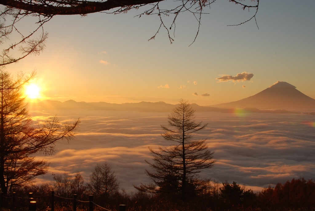 甘利山からの日の出