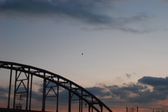 夕暮れの鉄橋