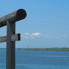 河畔の鳥居