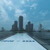 水上バスから臨む佃のマンション群