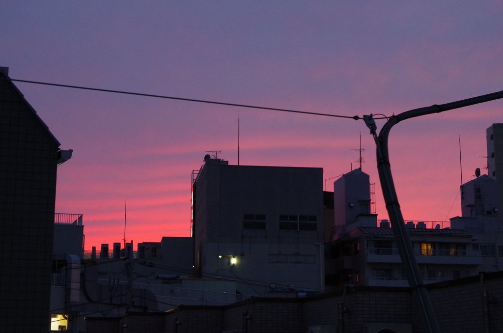 夕暮れの空