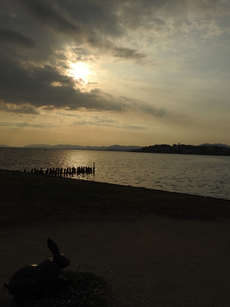 宍道湖と因幡の兎
