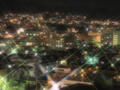ベランダ夜景4ファンタジー