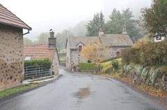 Tournemire村の家々