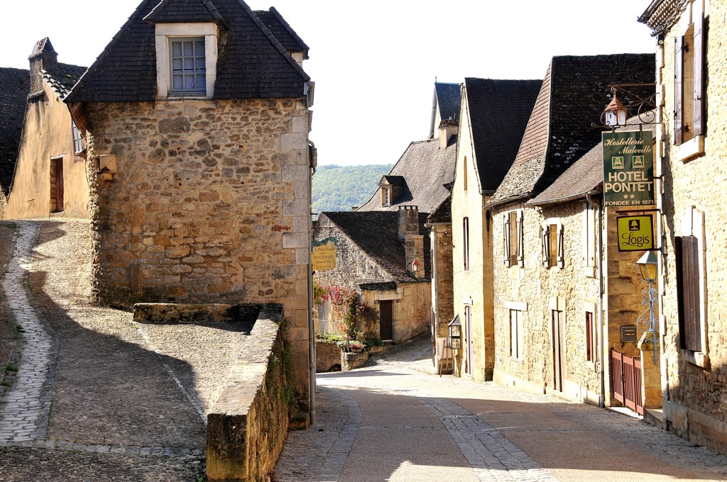 Beynac-et-Cazenca村の街並み