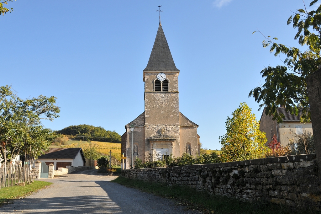 Martailly-les-Brancion村の教会