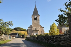 Martailly-les-Brancion村の教会