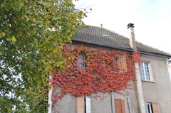 Carennac村の家の紅葉