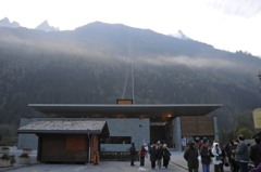 モンブランへのケーブルカー乗り場