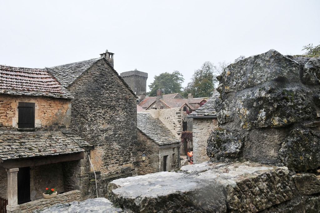 La Couvertoirade村の町並み