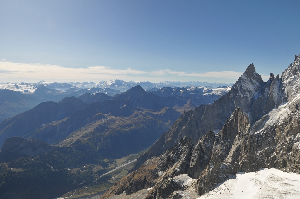 アルプスの山並み