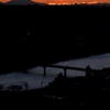 ベランダからの夕景