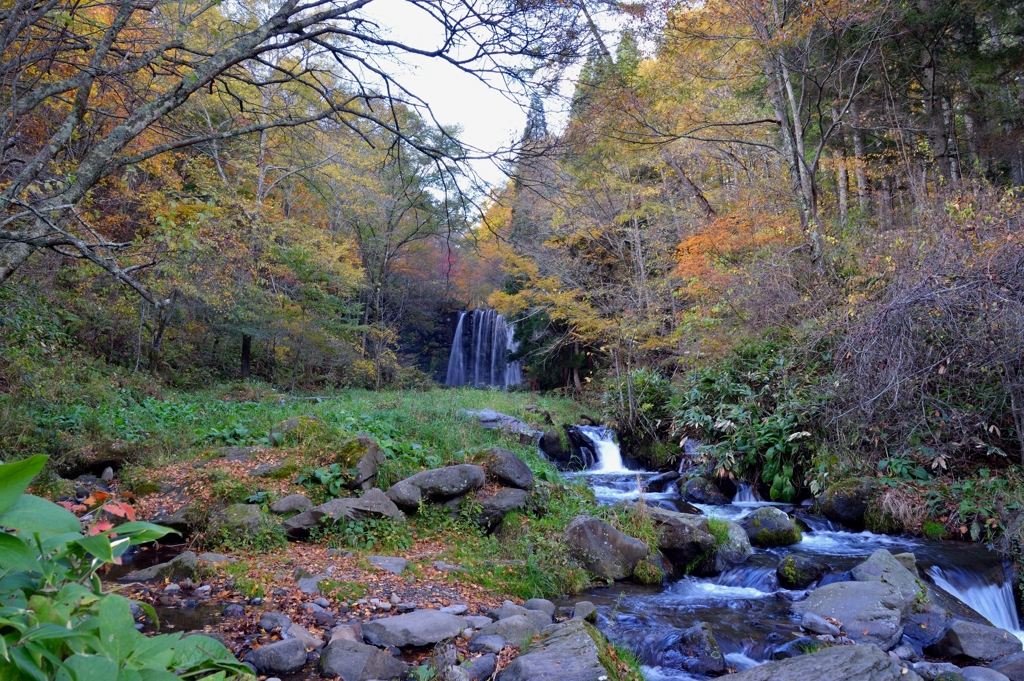 仲秋の唐沢の滝_5654