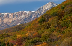 仲秋の小谷村からの白馬岳_5833