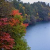 紅葉の青木湖畔_6190