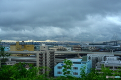 雨の横浜