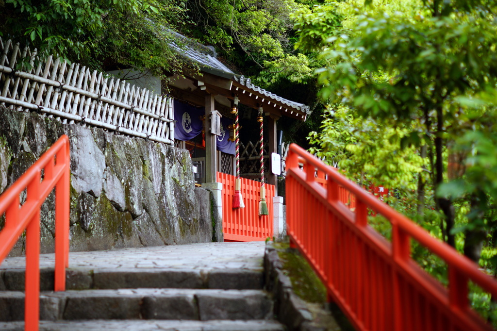 山寺にて