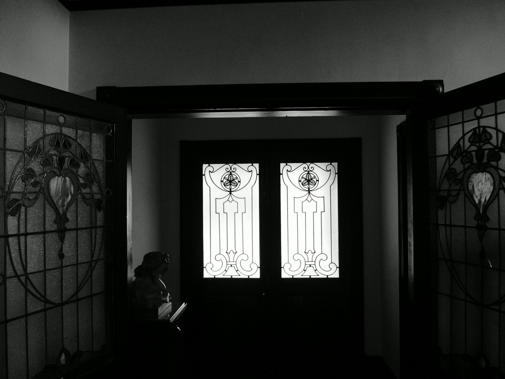 Open the door