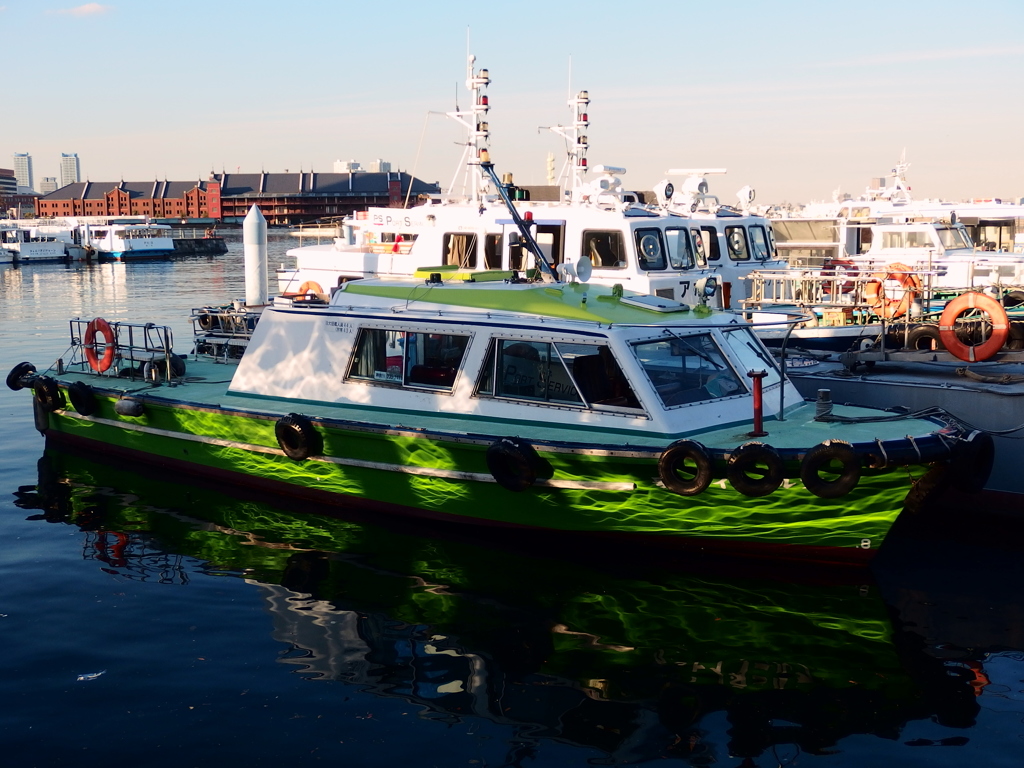 Green boat