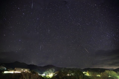 ふたご座流星群　合成①